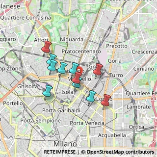 Mappa Piazzale Giuseppe Massari, 20125 Milano MI, Italia (1.38091)