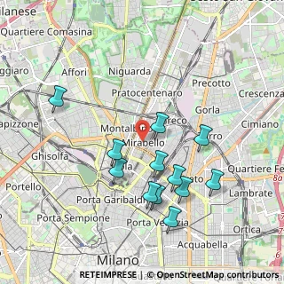 Mappa Piazzale Giuseppe Massari, 20125 Milano MI, Italia (1.87833)