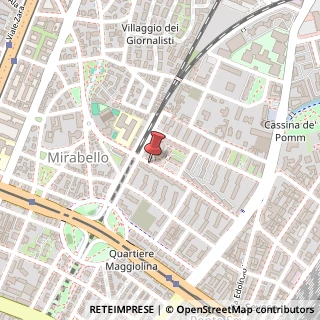 Mappa Via Cardinale Giovanni Cagliero,  14, 20125 Milano, Milano (Lombardia)