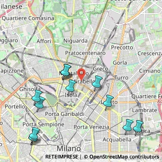 Mappa Via Vittorio Bersezio, 20125 Milano MI, Italia (2.55385)