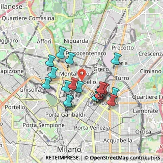 Mappa Via Vittorio Bersezio, 20125 Milano MI, Italia (1.503)