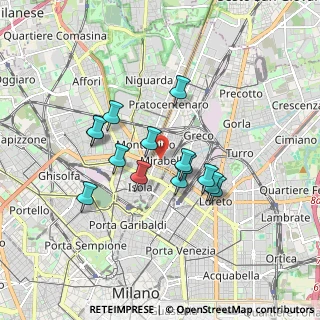 Mappa Via Vittorio Bersezio, 20125 Milano MI, Italia (1.41071)