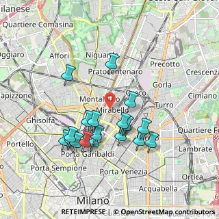 Mappa Via Vittorio Bersezio, 20125 Milano MI, Italia (1.71667)