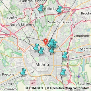 Mappa Via Vittorio Bersezio, 20125 Milano MI, Italia (3.75091)