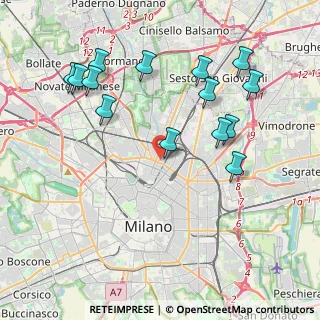 Mappa Via Vittorio Bersezio, 20125 Milano MI, Italia (4.34214)