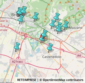 Mappa Villagio Buffalora Traversa Ottava, 25129 Buffalora BS, Italia (3.83429)