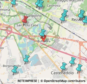 Mappa Villagio Buffalora Traversa Ottava, 25129 Buffalora BS, Italia (3.09467)