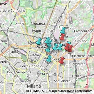 Mappa Via Adeodato Ressi, 20125 Milano MI, Italia (1.24385)