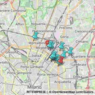 Mappa Via Adeodato Ressi, 20125 Milano MI, Italia (1.35917)
