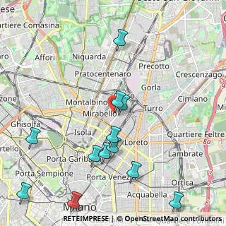 Mappa Via Privata del Progresso, 20125 Milano MI, Italia (2.48333)