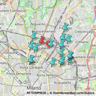Mappa Via Privata del Progresso, 20125 Milano MI, Italia (1.64722)