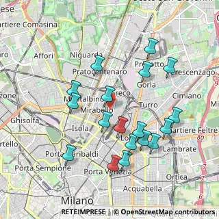 Mappa Via Privata del Progresso, 20125 Milano MI, Italia (1.91222)