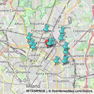 Mappa Via Privata del Progresso, 20125 Milano MI, Italia (1.36929)