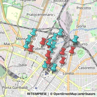 Mappa Via Privata del Progresso, 20125 Milano MI, Italia (0.7525)