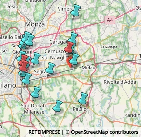 Mappa Via I Maggio, 20060 Vignate MI, Italia (8.7605)