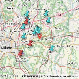 Mappa Via I Maggio, 20060 Vignate MI, Italia (7.20308)