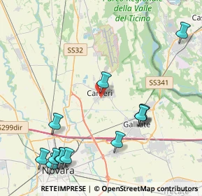 Mappa Via Marè, 28062 Cameri NO, Italia (5.19462)