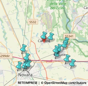 Mappa Via Marè, 28062 Cameri NO, Italia (4.20733)