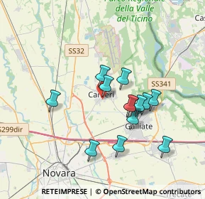 Mappa Via Marè, 28062 Cameri NO, Italia (3.07231)