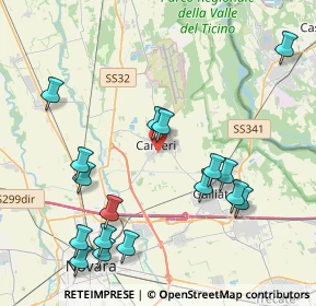 Mappa Via Marè, 28062 Cameri NO, Italia (4.65412)