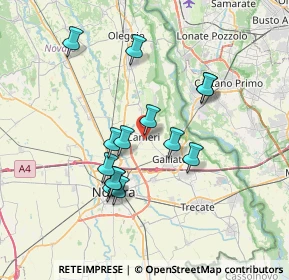 Mappa Via Marè, 28062 Cameri NO, Italia (6.32571)