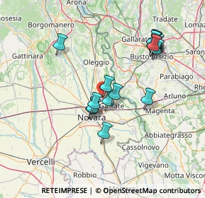 Mappa Via Marè, 28062 Cameri NO, Italia (13.65882)