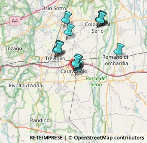 Mappa Via Bianchi, 24043 Caravaggio BG, Italia (5.86647)