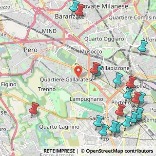 Mappa Via Uruguay Via Sem Benelli, 20151 Milano MI, Italia (3.1875)