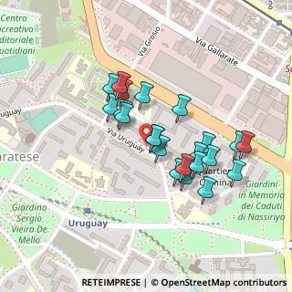 Mappa Via Uruguay Via Sem Benelli, 20151 Milano MI, Italia (0.17826)