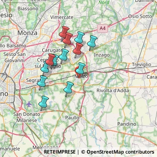 Mappa Via Bruno Buozzi, 20066 Melzo MI, Italia (6.49077)