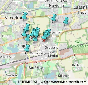 Mappa Via Gorizia, 20096 Pioltello MI, Italia (1.29438)