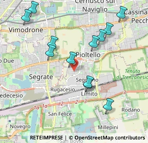 Mappa Via Gorizia, 20096 Pioltello MI, Italia (2.07833)