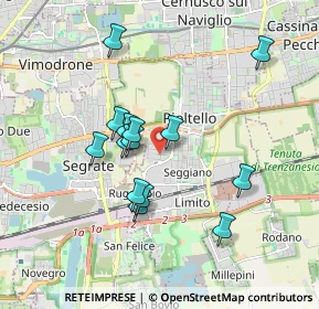 Mappa Via Gorizia, 20096 Pioltello MI, Italia (1.57857)