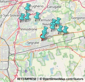Mappa Via Gorizia, 20096 Pioltello MI, Italia (3.32818)