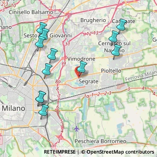 Mappa Via Leonardo da Vinci, 20090 Segrate MI, Italia (4.76417)