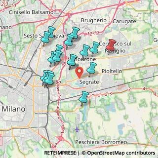 Mappa Via Leonardo da Vinci, 20090 Segrate MI, Italia (3.28474)