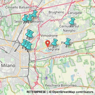 Mappa Via Leonardo da Vinci, 20090 Segrate MI, Italia (4.27545)
