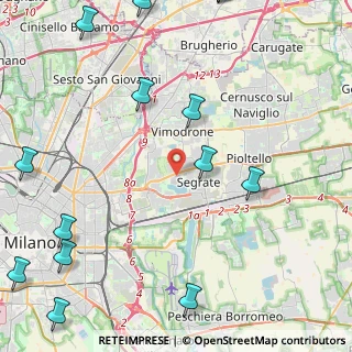 Mappa Via Leonardo da Vinci, 20090 Segrate MI, Italia (6.72467)