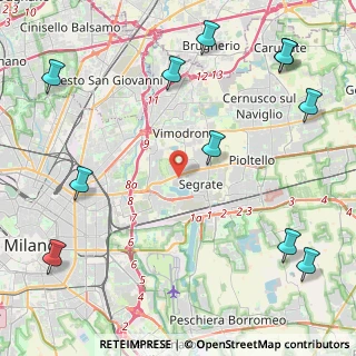 Mappa Via Leonardo da Vinci, 20090 Segrate MI, Italia (6.08455)