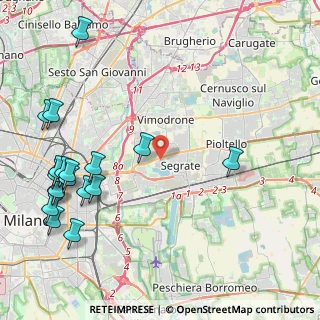 Mappa Via Leonardo da Vinci, 20090 Segrate MI, Italia (5.57611)