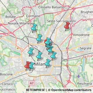 Mappa Via Stresa, 20125 Milano MI, Italia (3.09833)
