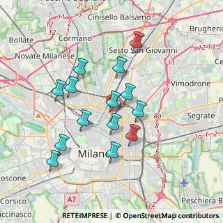 Mappa Via Edolo, 20125 Milano MI, Italia (3.26786)
