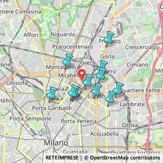 Mappa Via Edolo, 20125 Milano MI, Italia (1.37455)