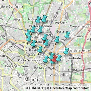 Mappa Via Edolo, 20125 Milano MI, Italia (1.5615)