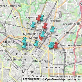 Mappa Via Edolo, 20125 Milano MI, Italia (1.45)