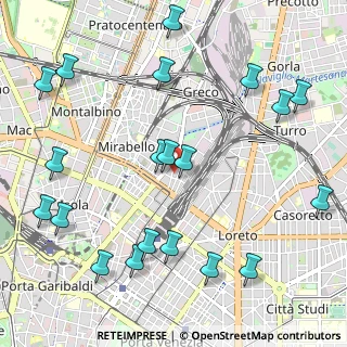 Mappa Via Edolo, 20125 Milano MI, Italia (1.3225)