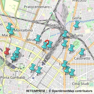 Mappa Via Edolo, 20125 Milano MI, Italia (1.309)