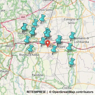 Mappa Via Gioacchino Rossini, 24040 Calvenzano BG, Italia (6.5)