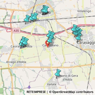 Mappa Via Gioacchino Rossini, 24040 Calvenzano BG, Italia (2.3565)