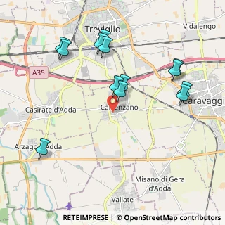 Mappa Via Gioacchino Rossini, 24040 Calvenzano BG, Italia (2.12308)